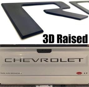 img 2 attached to 🔧 Повысьте безопасность автомобиля с проставками для багажника 3D Raised Matte Black для Chevy Silverado 2019-2021.