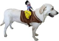 🤠 seis pet cowboy rider costume - novelty pet supplies for horse riding design, dog apparel for party dressing up clothing on halloween логотип