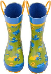img 3 attached to Stephen Joseph Kids Construction Rain Boots, Size 13