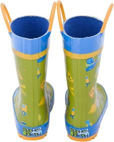 img 2 attached to Stephen Joseph Kids Construction Rain Boots, Size 13