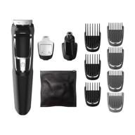 💇 versatile philips norelco multigroom series 3000 - 13 piece all-in-one trimmer, no blade oil required, mg3750/50 logo