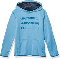 🔥 stay cozy with the under armour boys armour fleece wordmark hoodie logo