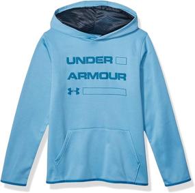 img 4 attached to 🔥 Stay cozy with the Under Armour Boys Armour Fleece Wordmark Hoodie