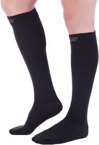 img 1 attached to 🧦 Doc Miller Premium 20-30mmHg Compression Socks - 1 Pair - Strong Support for Shin Splints, Varicose Veins, and Fast Recovery