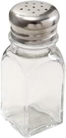 img 2 attached to Glass Salt and Pepper Shakers - Set of 2 with Stainless Steel Tops - 2 Ounce Capacity