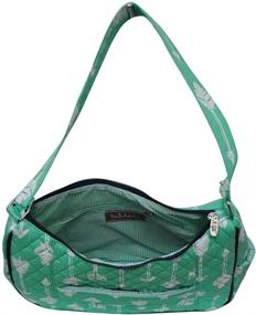 img 1 attached to 👜 Stylish Turquoise Ngil Quilted Cotton Shoulder Handbags & Wallets for Women
