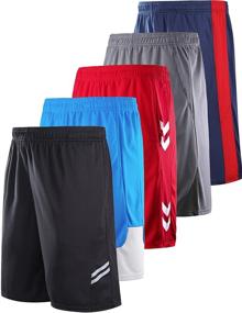 img 4 attached to Boys' Athletic Basketball Activewear Clothing by Liberty Imports
