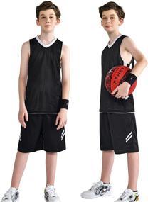 img 3 attached to Boys' Athletic Basketball Activewear Clothing by Liberty Imports