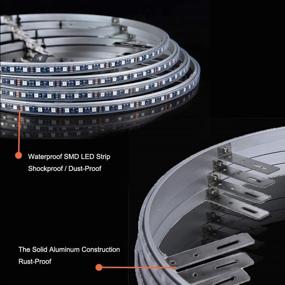 img 2 attached to Повысьте видимость и стиль с набором колец с RGB-подсветкой AddSafety диаметром 15,5 дюймов - управление по Bluetooth с функцией указания поворота и освещения при торможении! Управление с помощью пульта и приложения (одиночная линия)