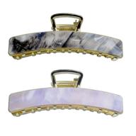 📎 introducing new large metal hair claw clips: big nonslip gold hair clamps for strong hold, perfect styling accessory for women with thinner and thick hair - fashion hair accessories in gray purple logo