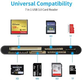 img 3 attached to USB3.0 Card Reader: 7 in 1 SD/TF/CF/MS/XD/Micro SD Memory Card Reader