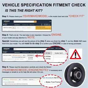 img 2 attached to 🚀 ECCPP Harmonic Balancer - Compatible with 1992-2001 Toyota Camry 2.2L 2164CC l4 GAS DOHC - Improved SEO