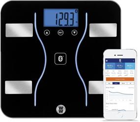 img 4 attached to 📊 Туалетные весы Conair Bluetooth Body Analysis: WW Scales для жира в организме, воды, мышц, плотности костей и ИМТ, 9 пользовательских профилей, 400 фунтов емкость.