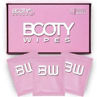 🚺 30 individually wrapped flushable booty wipes for women - convenient & ph balanced feminine wet wipes for travel with vitamin e & aloe vera logo