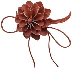 img 2 attached to 🌸 MedeShe Floral Braided Leather Women's Accessories for Fashionable Appeal