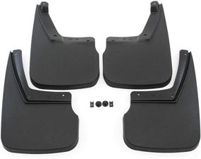 img 2 attached to 🚗 Chevrolet Tahoe 2015-2020 Heavy Duty Molded Mud Flaps - Set of 4 Mud Guards, Front & Rear - Red Hound Auto