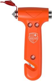 img 4 attached to Swiss Safe 5-in-1 Car Safety Hammer: Emergency 🔨 Escape Tool with Window Breaker and Seatbelt Cutter - Orange