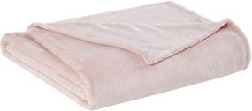 img 3 attached to Everyday Truly Soft Velvet Plush Blanket, Full/Queen Size, Blush