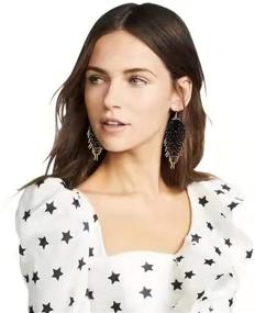 img 1 attached to 💃 Stylish Long Beaded Tassel Earrings - Perfect Girls' Jewelry for All Occasions