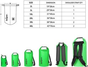 img 2 attached to 🏞️ Unigear Dry Bag Waterproof & Lightweight for Kayaking, Boating, Fishing, Swimming, Camping - Includes Waterproof Phone Case