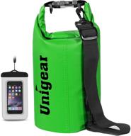 🏞️ unigear dry bag waterproof & lightweight for kayaking, boating, fishing, swimming, camping - includes waterproof phone case логотип