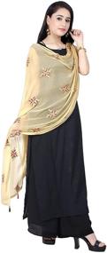 img 2 attached to Chandrakala Dupattas Lightweight Chiffon Dupatta Women's Accessories