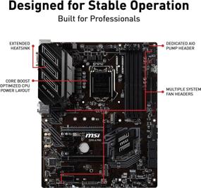 img 1 attached to High Performance MSI Z390-A PRO Motherboard for Intel 8th and 9th Gen with M.2 USB 3.1 Gen 2 DDR4 HDMI DP CFX Dual Gigabit LAN ATX Z390 Gaming