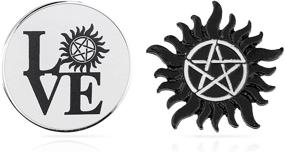 img 4 attached to 🧛 Supernatural Anti-Possession Enamel Pin Set: A Must-Have Collectible from the TV Show Supernatural