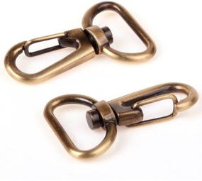 img 2 attached to 🔗 COTOWIN 3/4-inch Antique Brass Curved Lobster Clasps: Swivel Trigger Clips Snap - Pack of 20 for Enhanced Versatility and Durability