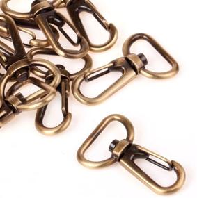 img 1 attached to 🔗 COTOWIN 3/4-inch Antique Brass Curved Lobster Clasps: Swivel Trigger Clips Snap - Pack of 20 for Enhanced Versatility and Durability