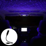 🚗 car roof star night light – adjustable romantic auto roof light for cars, bedrooms, and parties in purple blue – interior decorative lighting logo