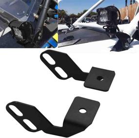 img 4 attached to 🔦 Kawasaki Teryx Teryx4 750 800 Front Side Pillar Roll Cage Light Pod Mounting Brackets - Compatible with 2008-2021