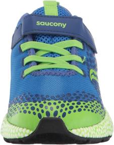 img 3 attached to Saucony Girls Astrofoam Sneaker Turquoise: Athletic Girls' Shoes for Superior Performance