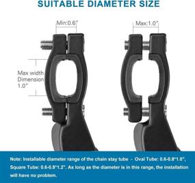 img 1 attached to 🚴 ZOSEN Bike Kickstand: Adjustable Bicycle Stand for 22 24 26 Inch and 700C Bicycles with 2 Hexagon Wrenches - Sturdy and Convenient!