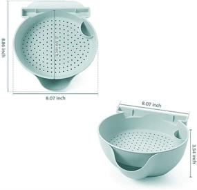 img 3 attached to Plastic Storage Veggies Strainer Colander