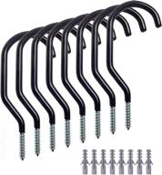 bike storage hook rack: betterjonny 8 pack | heavy duty bicycle 🚲 hooks for garage wall & ceiling | hang bikes, garden hose, utility tools logo