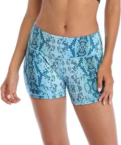 img 4 attached to 🏋️ HDE Women's Workout Shorts 4 Inch Inseam - Athletic Shorts for Gym, Yoga, Running, Volleyball: Find Your Perfect Fit!