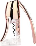 🍷 premium rose gold wine opener set: foil cutter, stopper - ideal for kitchen, chateau restaurants, bars - perfect gifts for servers and bartenders логотип