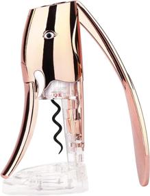 img 4 attached to 🍷 Premium Rose Gold Wine Opener Set: Foil Cutter, Stopper - Ideal for Kitchen, Chateau Restaurants, Bars - Perfect Gifts for Servers and Bartenders