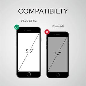 img 2 attached to Бампер RhinoShield CrashGuard NX: окончательная ультратонкая защитная обложка для iPhone 8 Plus / 7 Plus - графит - защита от падений до 11 футов