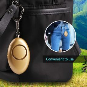 img 2 attached to Safesound Personal Alarms: Zabree 130DB Keychain Alarm – Safety Device for Women, Children, and Elders