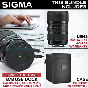 img 1 attached to 📸 Sigma 18-35mm F1.8 Art DC HSM Lens for Canon DSLR Cameras + Sigma USB Dock: Altura Photo Advanced Accessory and Travel Bundle