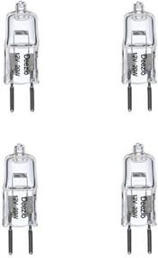 img 3 attached to 💡 Deezio 12V 75W GY6.35 T4 Halogen Light Bulb, Glass 2-Pin, 1600 Lumens, 3000K Color Temp, 4-Pack