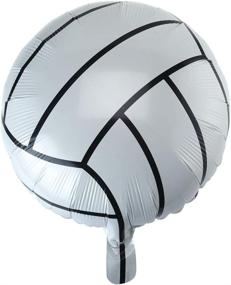 img 3 attached to 10Pcs BinaryABC Volleyball Balloons - 18 Inch Sports Theme Party Supplies