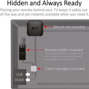 img 2 attached to Держатель пульта дистанционного управления TotalMount для Apple TV: защита черных пультов Apple TV