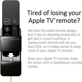 img 3 attached to Держатель пульта дистанционного управления TotalMount для Apple TV: защита черных пультов Apple TV