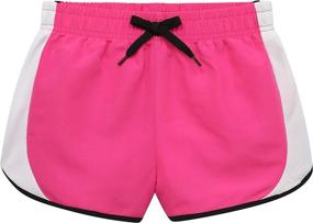 img 1 attached to BTween Girls 4-Piece Summer Shorts: 🩳 Performance Dolphin Shorts with Drawstring for Active Kids