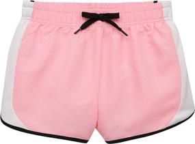 img 2 attached to BTween Girls 4-Piece Summer Shorts: 🩳 Performance Dolphin Shorts with Drawstring for Active Kids