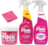 stardrops bundle: the pink stuff miracle cleaning paste, multi-purpose spray, bathroom foam & microfiber cloth - 4-pack logo