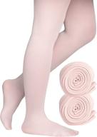 🩰 dancina girls' footed ballet dance school tights: perfect for toddler, little girls, and big girls логотип